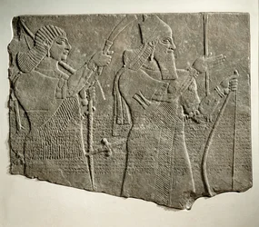 Rey Assurnazirpal en batalla ...