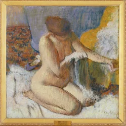Desnudo después de un baño ...