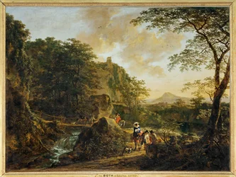 Paisaje con viajeros ...