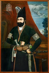 Retrato de Muhammad Shah Qajar, rey de Persia ...