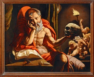 San Jerónimo meditant ...