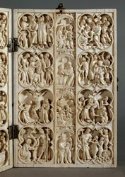Escenas de la pasión de Cristo y de la vida de Santa María ...