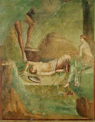 Ménade dormida (fresco)
