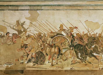 La batalla de Alejandro (mosaico)