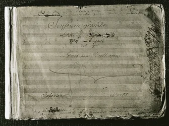 Portada de la Tercera Sinfonía "Eroica" de Beethoven (foto), Gesellschaft der Musikfreunde, Viena, Austria (phtoto)