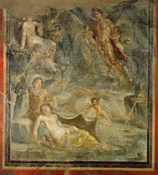 Zephyr y Chlory, primer plano de 10-04-03/36 De la Casa del Naviglio, Pompeya