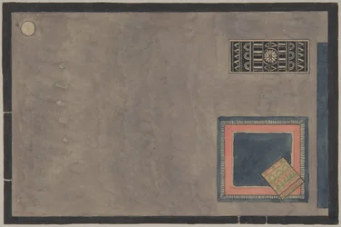 Vista del interior para la Exposición de París 1925, con alfombras
