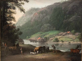 Tistedalen cerca de Frederikshald en Noruega