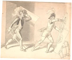 Dos Guerreros Luchando