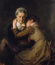Una confesión (óleo sobre lienzo)