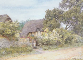 A Gloucestershire Cottage (acuarela sobre papel)