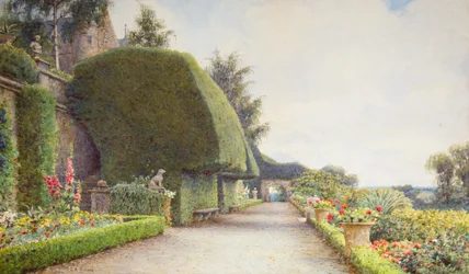 The Terrace, Castillo de Drummond, Perthshire