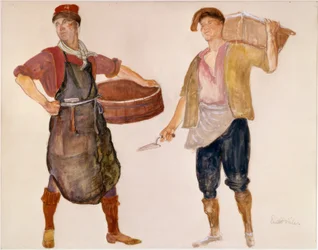 Albañil y tonelero