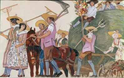 Procesión, El carro de heno