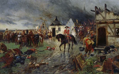 Wallenstein: Una escena de la Guerra de los Treinta Años