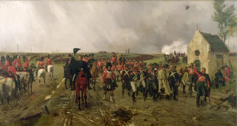 La Marcha de Wellington de Quatre Bras a Waterloo, 1878