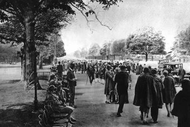 Avenida Foch desde la Etoile hasta el Bois de Boulogne, París