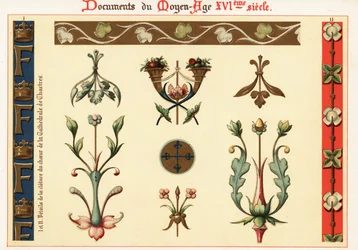 Elementos de diseño de la arquitectura y los manuscritos del siglo XVI
