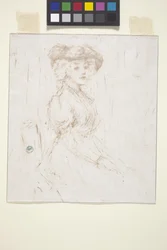 Mujer sentada (monocopia)