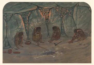 Escena prehistórica, 1871
