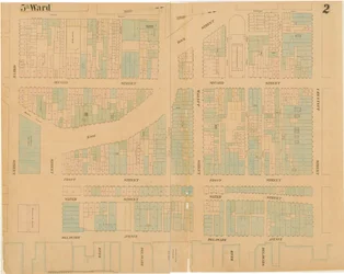 Mapas de la ciudad de Filadelfia, volumen 1, lámina 2, 1860