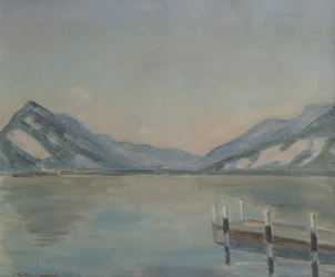 Lago de Thun (óleo sobre lienzo)