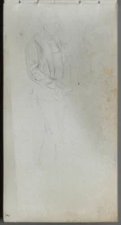 Cuaderno de bocetos, página 03: Estudio de figura