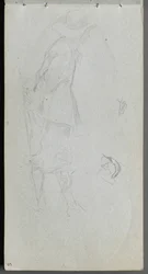 Cuaderno de bocetos, página 05: Estudio de figura