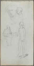 Cuaderno de bocetos, página 12: Figuras múltiples
