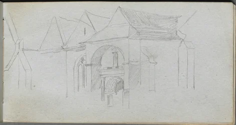 Cuaderno de bocetos, página 22: Estudio arquitectónico