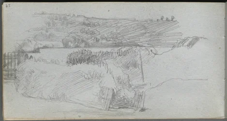 Cuaderno de bocetos, página 29: Estudio de paisaje