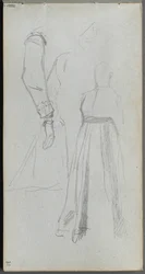 Cuaderno de bocetos, página 31: Estudio de figuras