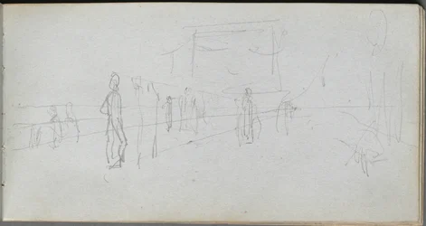 Cuaderno de bocetos, página 40: Estudio en perspectiva