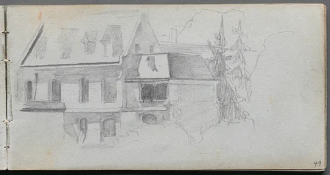 Sketchbook, page 49: Architechural Study