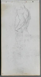 Cuaderno de bocetos, página 51: Estudio de la figura