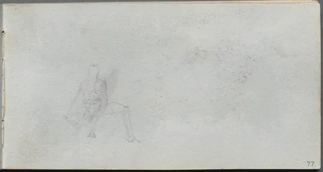 Cuaderno de bocetos, página 77: Estudio de la figura