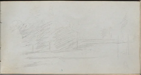 Cuaderno de bocetos, página 78: Estudio de paisaje