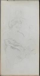 Cuaderno de bocetos, página 82: Estudio de Fgures