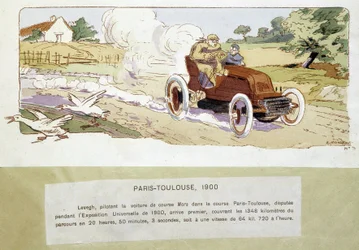 La carrera París - Toulouse en 1900