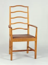 Sillón, diseñado en 1903, hecho en el taller de Peter Waals, 1923