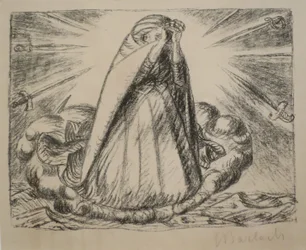 Concédenos la paz", de Ernst Barlach, 1916, Museo de Arte de Honolulú, 18782