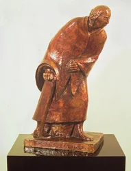 Anciana con bastón, 1913