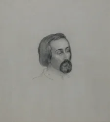 Retrato del poeta Heinrich Heine 1797-1856, 1851