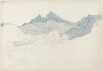 Berchtesgaden con el Pico Watzmann en la Distancia