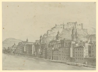 Vista de Salzburgo desde la habitación del artista