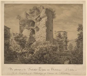 Der Gesprengte und der Bibliotheke Thurm von Heidelberger Schloss