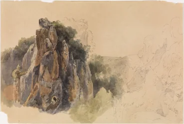 Estudio de paisaje con rocas