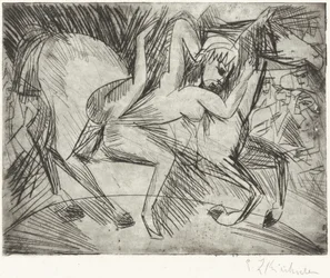 Acróbata en un caballo, 1913