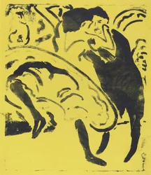 Pareja bailando, 1909