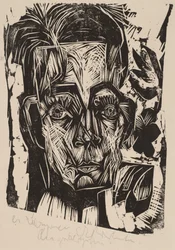 Cabeza del Dr. Robert Binswanger el Estudiante, 1917-1918
